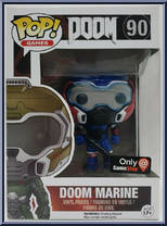 Doom Marine (Blue) from Doom - Pop! Vinyl Figures manufactured by Funko [Front]
