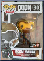 Doom Marine (Gold) from Doom - Pop! Vinyl Figures manufactured by Funko [Front]