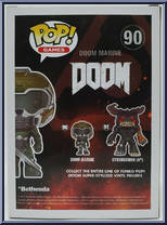 Doom Marine (Red) from Doom - Pop! Vinyl Figures manufactured by Funko [Back]