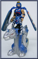 Z'Neth (with Riptor) from Dragon Flyz - Figures with Launchers manufactured by Galoob [Loose]