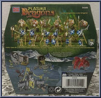 Battle Realm Booster Pack #3 from Dragons - Plasma Dragons - Booster Packs manufactured by Mega Brands [Back]