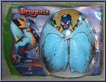 Rawlsong Ocean Camouflage Dragon from Dragons - Plasma Dragons manufactured by Mega Brands [Front]