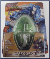 Talonlock (River Dragon) from Dragons - Plasma Dragons - Dragon Eggs manufactured by Mega Brands [Front]