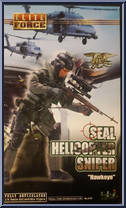 Seal Helicopter Sniper Hawkeye from Elite Force - Navy Seal manufactured by Blue Box Toys [Front]