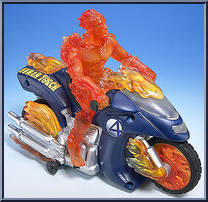 Human Torch Flame Cycle Action Figure