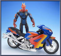 Human Torch Motorcycle Action Figure