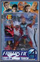 Human Torch (Light-Up) from Fantastic Four - Movie - Series 4 manufactured by Toy Biz [Front]