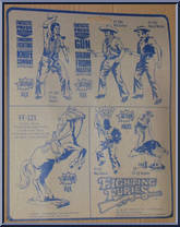 Cattle Rustler from Fighting Furies - Action Packs manufactured by Matchbox [Back]