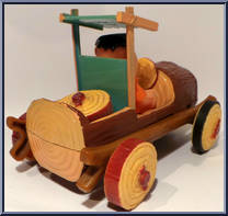 Friction Drive Flintstone Log Car from Flintstones - Basic Series manufactured by Marx [Loose]