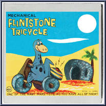 Mechanical Flintstone Tricycle from Flintstones - Basic Series manufactured by Marx [Front]
