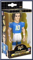 Justin Herbert (Blue Jersey) (Chargers) from Football - Vinyl Gold - 5" Scale manufactured by Funko [Front]