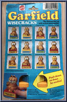 Pooky Is A One Cat Teady Bear from Garfield - Wisecracks manufactured by Mattel [Back]