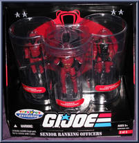 Senior Ranking Officers (Red Cobra Commander) from G.I. Joe - 25th Anniversary - 3-Packs manufactured by Hasbro [Front]