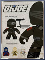 Snake Eyes from G.I. Joe - Mighty Muggs - Wave 1 manufactured by Hasbro [Back]