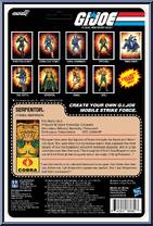 Serpentor (Cartoon) from G.I. Joe - ReAction + manufactured by Super7 [Back]