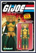 Serpentor (Cartoon) from G.I. Joe - ReAction + manufactured by Super7 [Front]