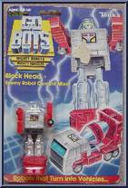 Block Head from Go-Bots - 1984 Series manufactured by Tonka [Front]