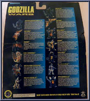 Godzilla from Godzilla - Godzilla Wars - Carded Figures manufactured by Trendmasters [Back]