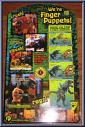 Godzilla / 2 Babies (Atomic Glow in the Dark) from Godzilla - Finger Puppets manufactured by ReSaurus [Back]