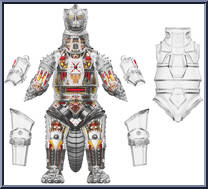 Mechagodzilla (Clear) from Godzilla - Toho Super Cyborg manufactured by Super7 [Loose]