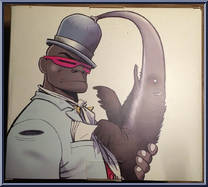 Russel from Gorillaz - White Edition manufactured by Kidrobot [Back]