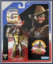 Macho Man Randy Savage (1992 Edition) from Grapplers & Gimmicks - Basic Series manufactured by Hasttel Toy [Front]