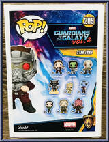 Star-Lord (One Blaster) from Guardians of the Galaxy - Volume 2 - Pop! Vinyl Figures manufactured by Funko [Back]