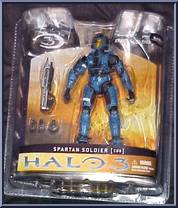 Spartan Soldier CQB (Blue) from Halo 3 - Series 1 - Multiplayer manufactured by McFarlane [Front]