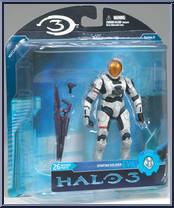 Spartan Soldier EVA (White) (Mass) from Halo 3 - Series 2 - Multiplayer manufactured by McFarlane [Front]