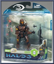 Spartan Soldier ODST (Brown) from Halo 3 - Series 3 - Multiplayer manufactured by McFarlane [Front]