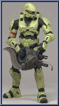 Spartan Soldier Rogue (Olive) from Halo 3 - Series 3 - Multiplayer manufactured by McFarlane [Loose]