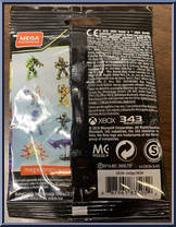 Spartan (Yellow) from Halo - Blind Bags - Series 11 - Clash on the Ring manufactured by Mega Bloks [Back]