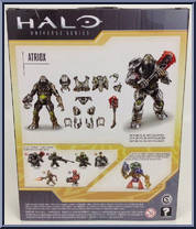 Atriox (Imperial Grunt) from Halo - Wave 2 manufactured by Mattel [Back]