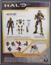 Master Chief (Alpha Crawler) from Halo - Wave 1 manufactured by Mattel [Back]