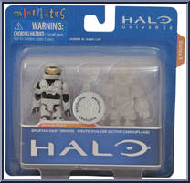 Spartan ODST (White) / Brute Stalker (Active Camouflage) Action Figure