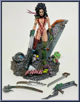 Julie Strain (Red Suit) from Heavy Metal 2000 - Basic Series manufactured by Moore [Loose]