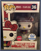 Hello Kitty (Gold Medal) (Flocked) from Hello Kitty - Pop! Vinyl Figures manufactured by Funko [Front]