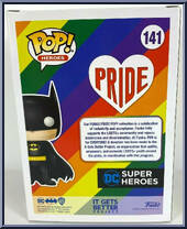 Batman (Pride) from Heroes - Pride Pop! manufactured by Funko [Back]