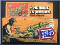 Field Artillery from Heroes in Action - Basic Series manufactured by Mattel [Front]