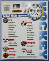 Dominik Hasek (Czech Rep) from Heroes of the Ice - Teams of the World manufactured by PrimeTime Industries [Back]