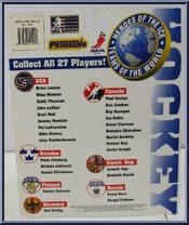 Jeremy Roenick (USA) from Heroes of the Ice - Teams of the World manufactured by PrimeTime Industries [Back]