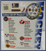 John Vanbiesbrouck (USA) from Heroes of the Ice - Teams of the World manufactured by PrimeTime Industries [Back]
