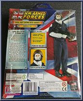 Royal Navy Rating Deck Gunner from H.M. Armed Forces - Weapoons and Equipment manufactured by Character Options [Back]