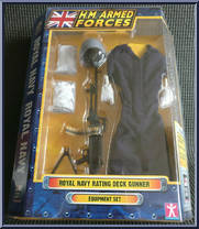 Royal Navy Rating Deck Gunner from H.M. Armed Forces - Weapoons and Equipment manufactured by Character Options [Front]