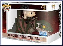 Aemond Targaryen with Vhagar from House of the Dragon - Pop! Rides manufactured by Funko [Front]
