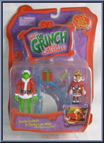 Santa Grinch & Cindy Lou Who from How the Grinch Stole Christmas! - Basic Series manufactured by Playmates [Front]