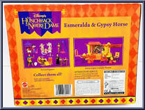 Esmeralda & Gypsy Horse from Hunchback of Notre Dame - Action Figures manufactured by Mattel [Back]