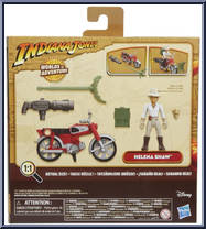 Helena Shaw (with Motorcycle) from Indiana Jones - 2023 - Worlds of Adventure manufactured by Hasbro [Back]