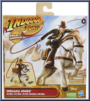 Indiana Jones (with Horse) from Indiana Jones - 2023 - Worlds of Adventure manufactured by Hasbro [Front]