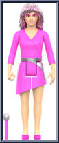 Jem (Neon) from Jem and the Holograms - ReAction Figures manufactured by Super7 [Loose]